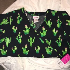 Cute Cactus Scrub Top